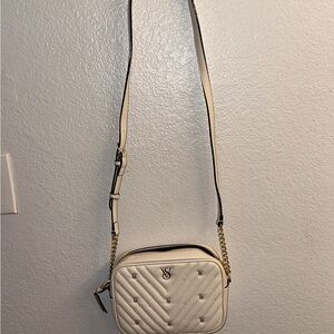 Victoria's Secret Cream Quilted Crossbody Bag